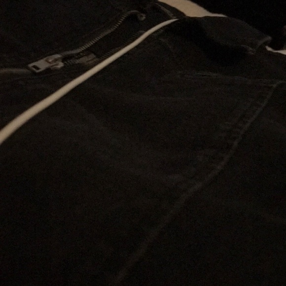 NY&CO Gabrielle Union Black Jean Stretchy Front Zipper Tie Mini M NWT - Picture 9 of 9